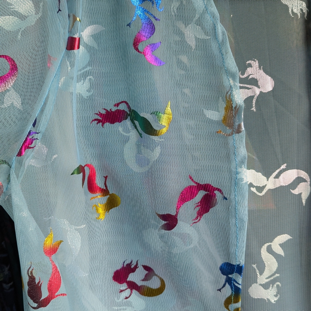 Sheer Robe Mermaid Rainbow Handmade - Picture 6 of 7